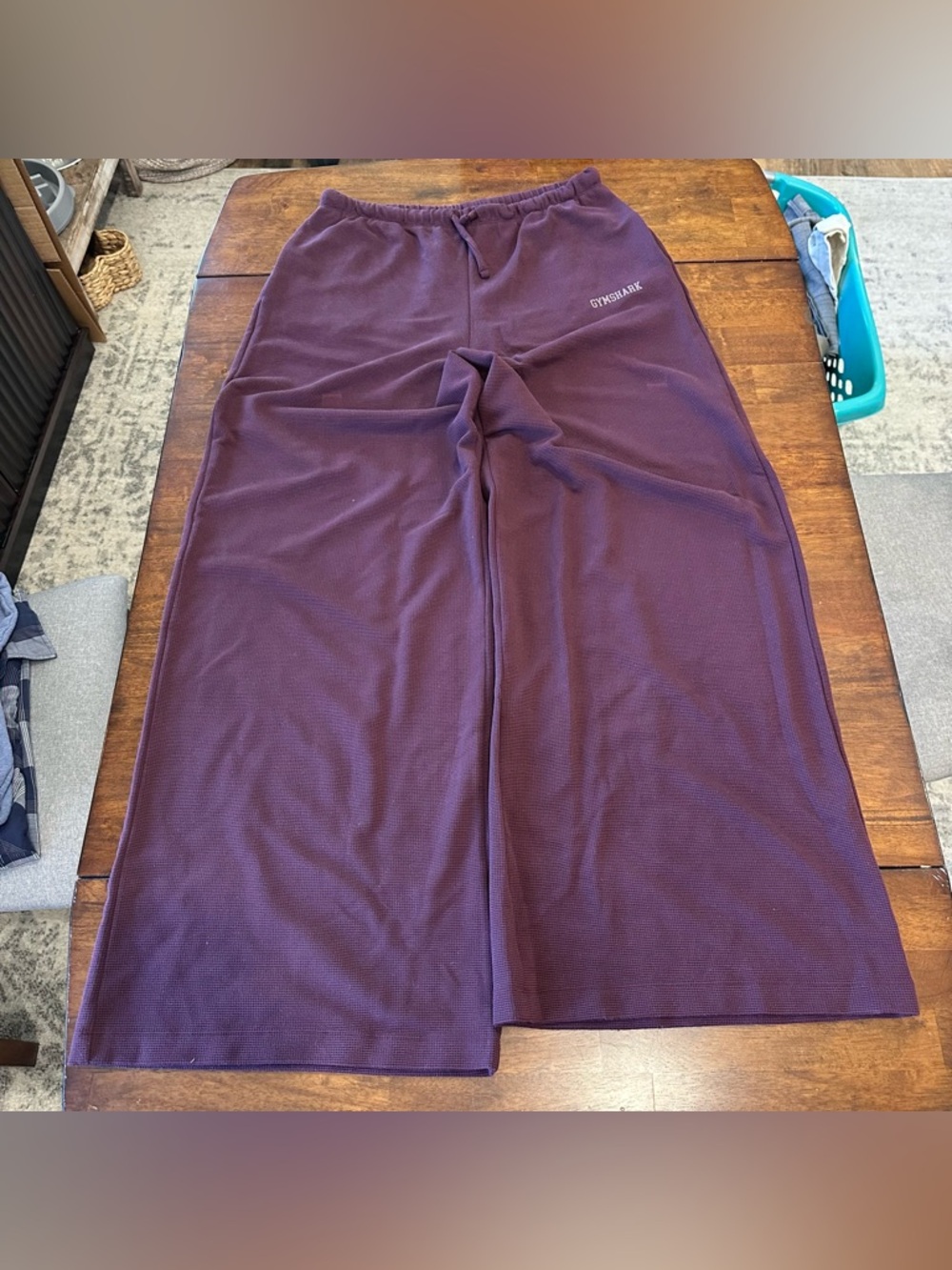 Gymshark Waffle Wide Leg Sweatpants - Picture 5 of 8